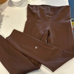 Women’s Lululemon size 10 leggings chocolate brown